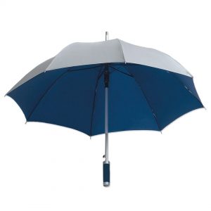 Parapluie en aluminium – 1022-85 (argent/bleu marine)