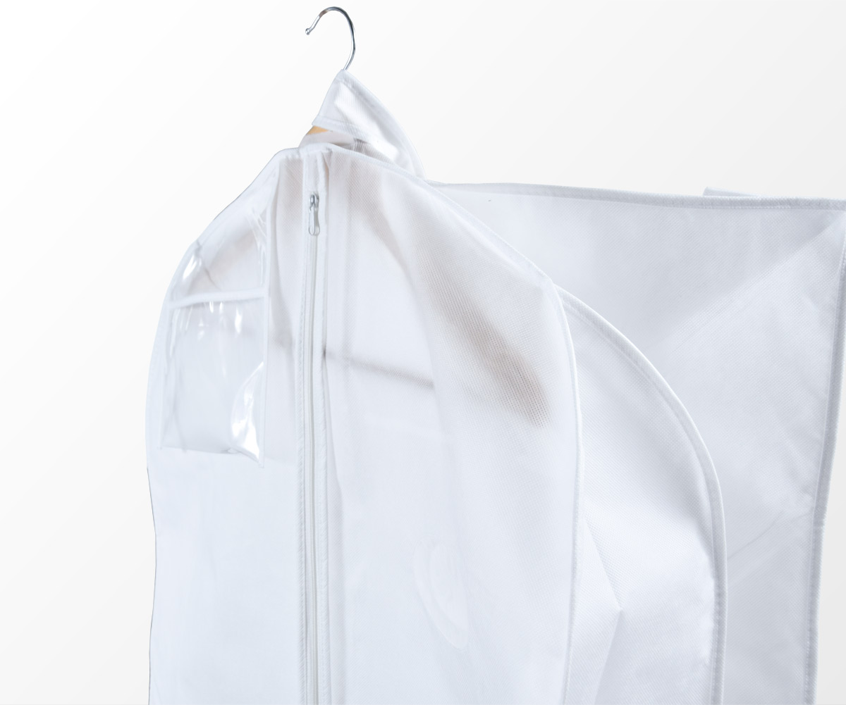 White Non-Woven And Transparent Clear PVC Bridal Gown Packing Bag, Size:  24/65 Inches at Rs 165/piece in Delhi