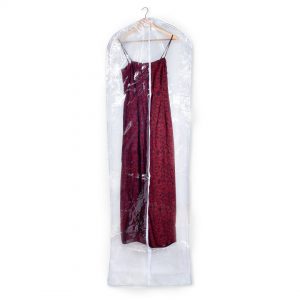 Housse pour robes de mariée Transparente (PE 0,08) – 6026 (60 x 185 x 20 cm, transparent)