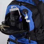 Backpack – 2007-75 (approx. 29 x 44 x 18 cm, blue/black)
