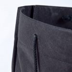 Drawstring bag, shopping tote for retail sales – 3942 (42 x 38 x 10 cm, black)
