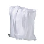 Bedruckbare Baumwolltragetasche in weiß für den Einzelhandel.