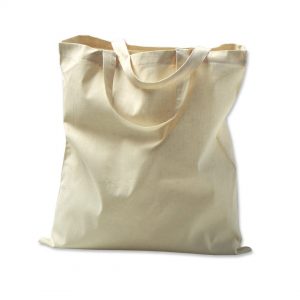 Umweltfreundliche Baumwolltragetasche (natur) für Werbezwecke.