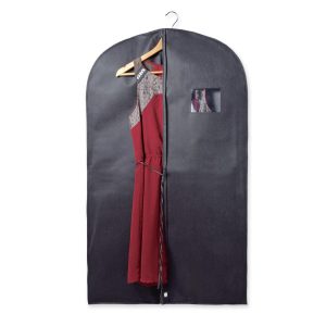 Classical Garment bag with Logo – 3316 (65 x 110 cm, black)