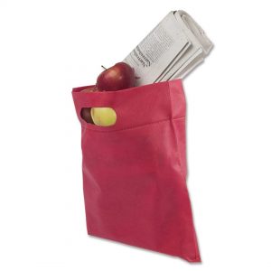 Shopper con manici fustellati – 4854 (ca. 28 x 33,5 cm, apertura maniglia ca. 9 cm, rosso)