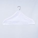 Coat hanger cover/ Protective cover for hangers – 5349 (48 x 20 cm, Hanger opening approx. 1 cm, white)