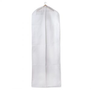 Housse pour robe de mariée XL – 5552 (70 x 195 x 25 cm, weiß)